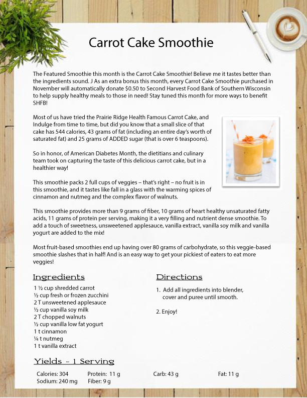 Carrot Cake Smoothie