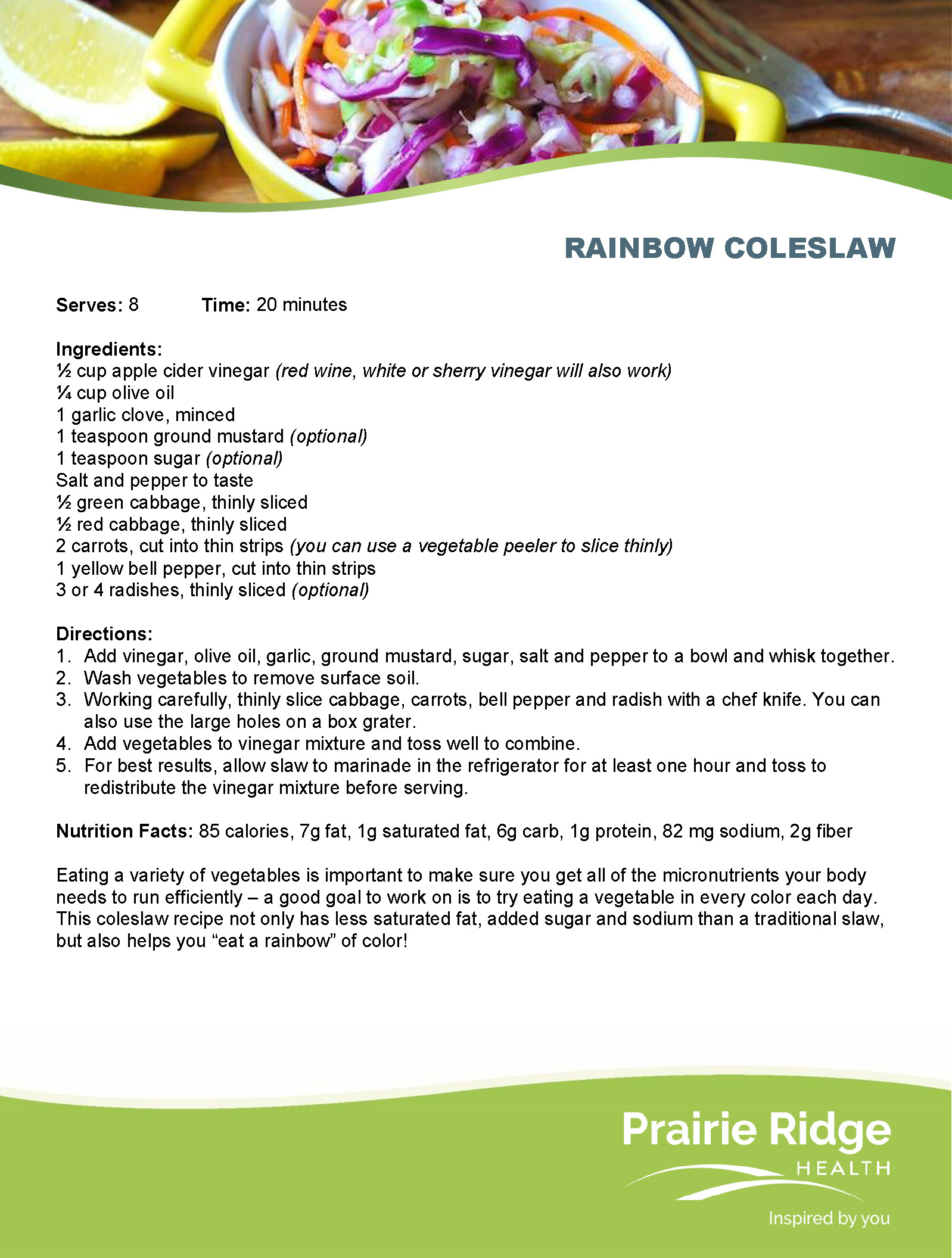 Rainbow Coleslaw