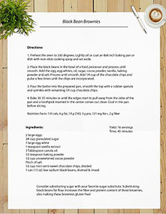 Black Bean Brownies
