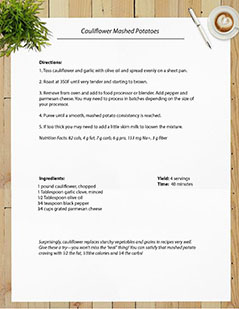 Cauliflower Mashed Potatoes