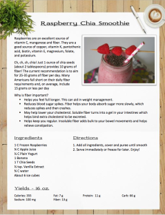 Raspberry Chia Smoothie 