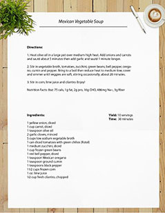 Mexican Vegetable Soup