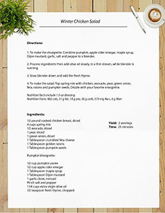 Winter Chicken Salad